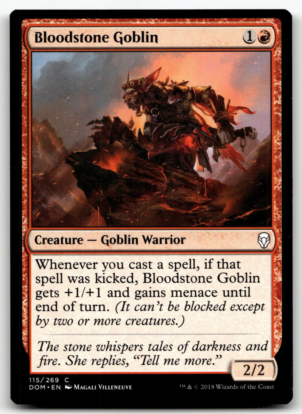 Bloodstone Goblin 115 Common Dominaria Magic: The Gathering Near Mint