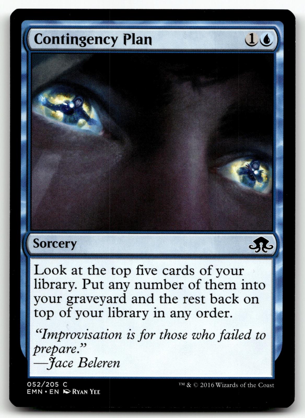 Contingency Plan 52 Common Eldritch Moon Magic: The Gathering Near Mint
