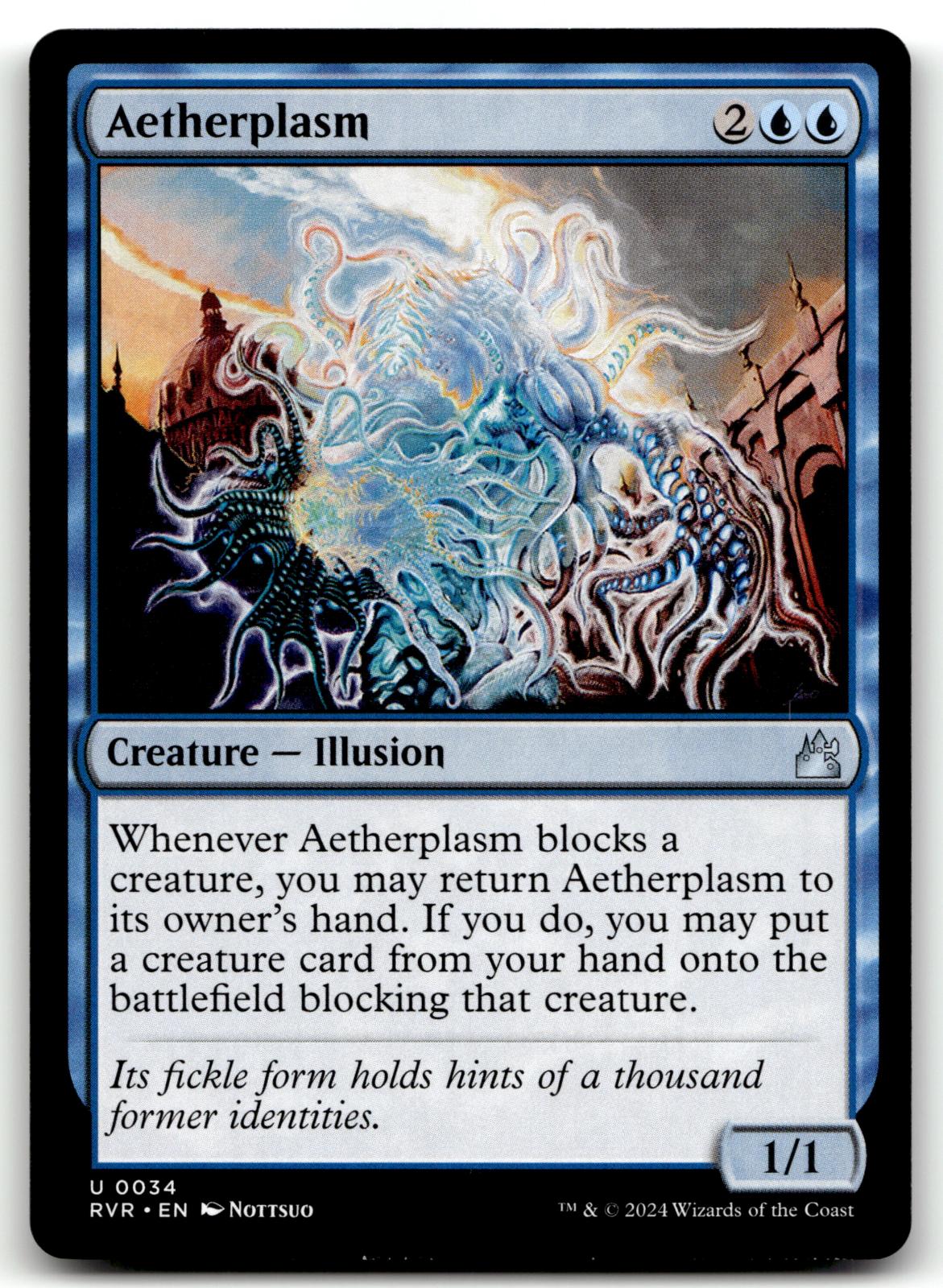 Aetherplasm 34 Uncommon Ravnica Remastered Magic: The Gathering Near Mint