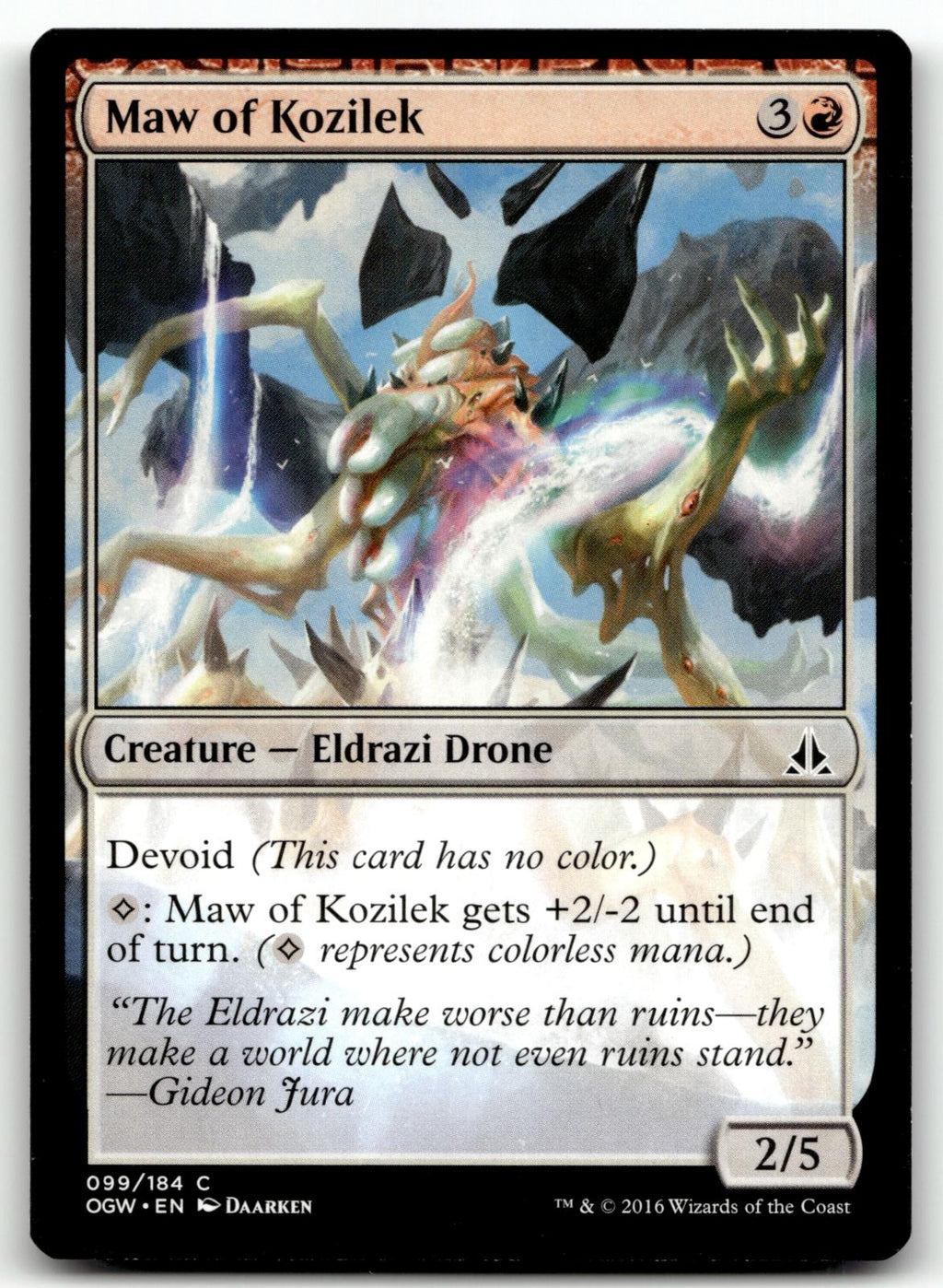 Maw of Kozilek 99 Common Oath of the Gatewatch Magic: The Gathering Near Mint