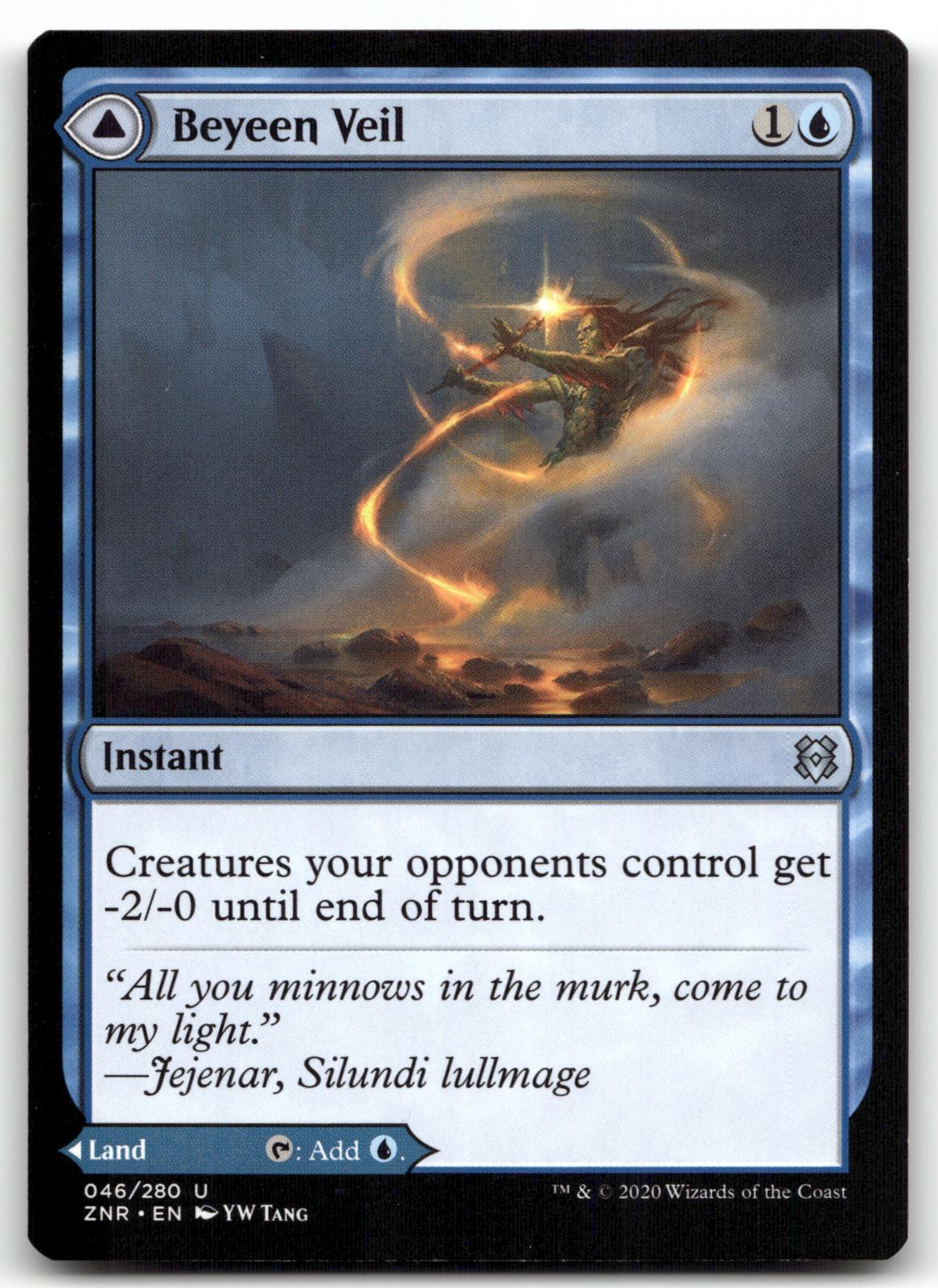 Beyeen Veil 46 Uncommon Zendikar Rising Magic: The Gathering Near Mint