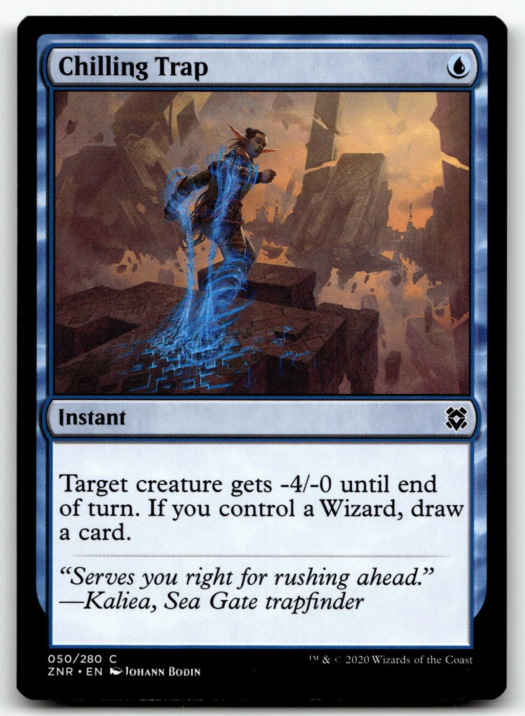 Chilling Trap 50 Common Zendikar Rising Magic: The Gathering Near Mint