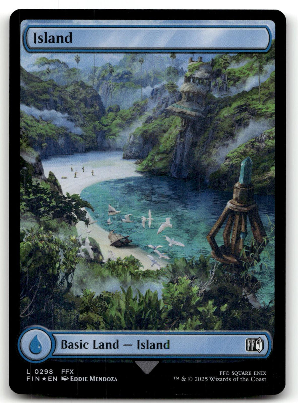 Island (0298) 298 Land FINAL FANTASY Magic: The Gathering Foil Near Mint