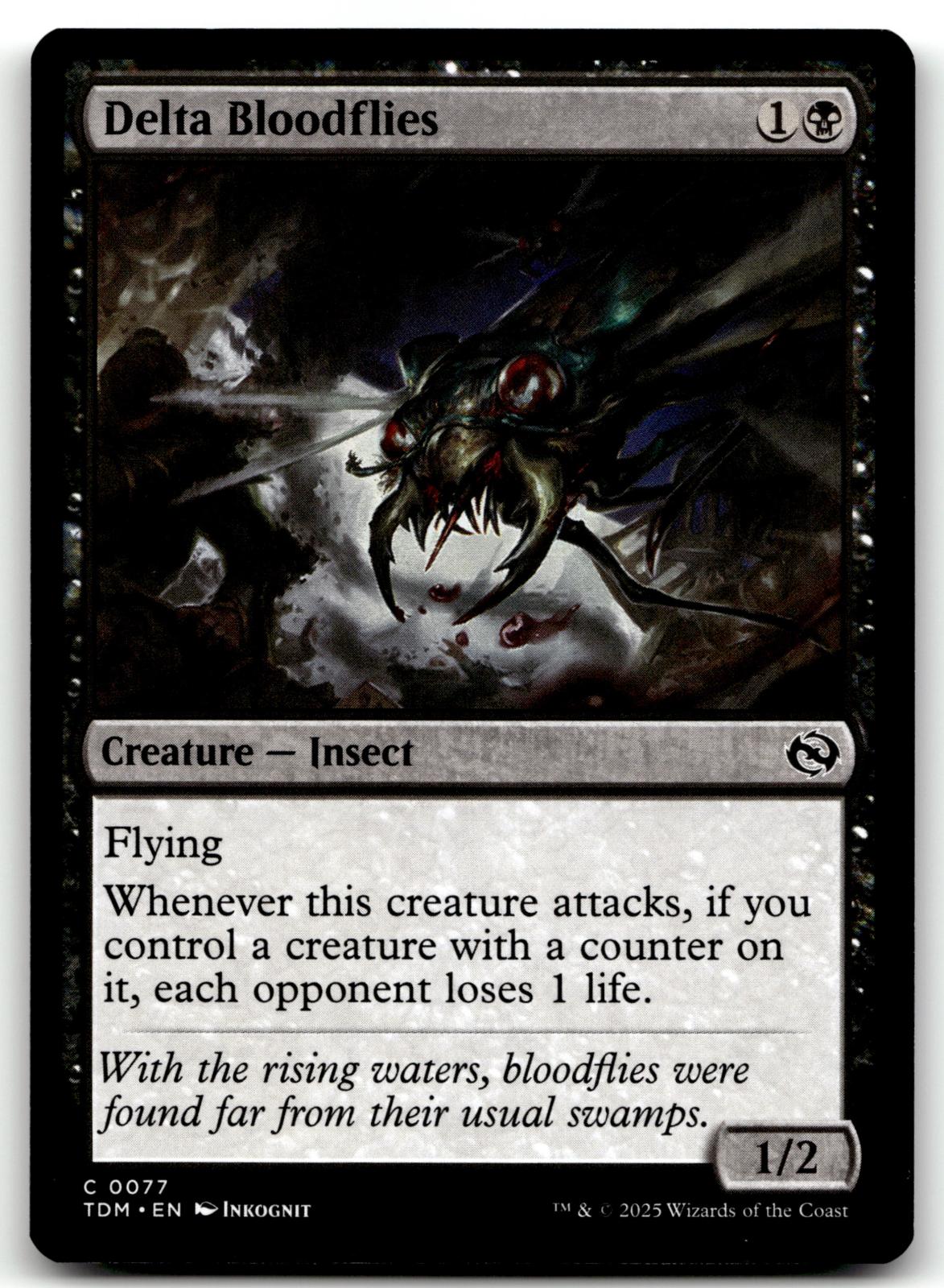 Delta Bloodflies 77 Common Tarkir: Dragonstorm Magic: The Gathering Near Mint