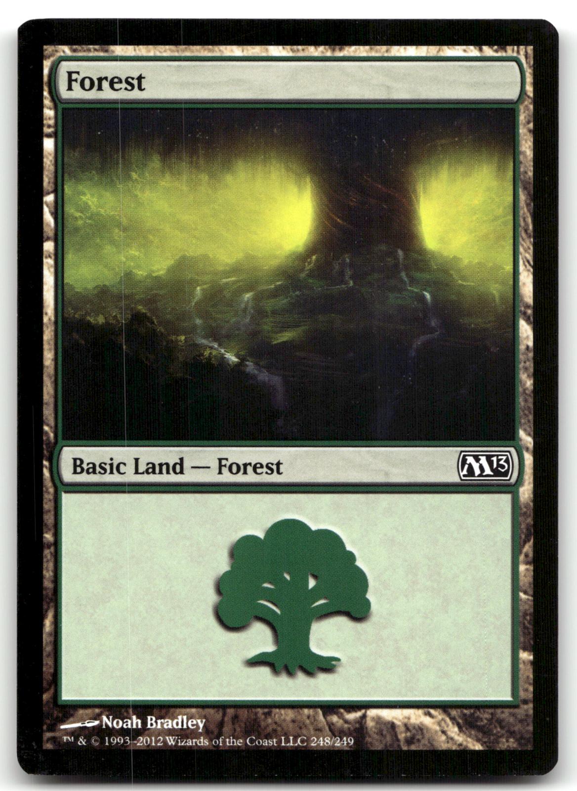 Forest (248) 248 Land Magic 2013 (M13) Magic: The Gathering Near Mint