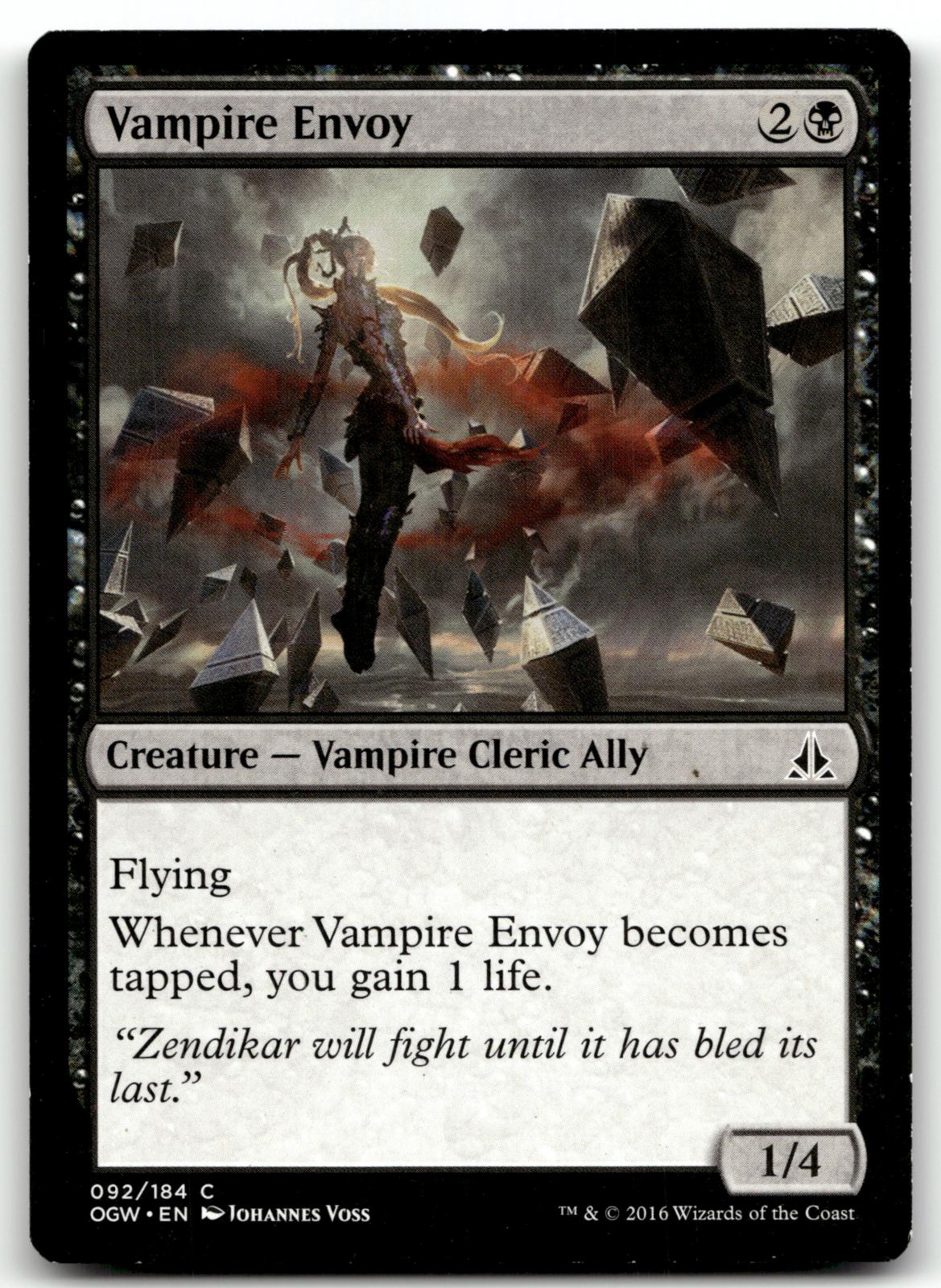 Vampire Envoy 92 Common Oath of the Gatewatch Magic: The Gathering Near Mint