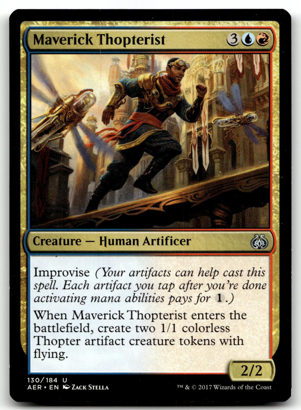 Maverick Thopterist 130 Uncommon Aether Revolt Magic: The Gathering Near Mint
