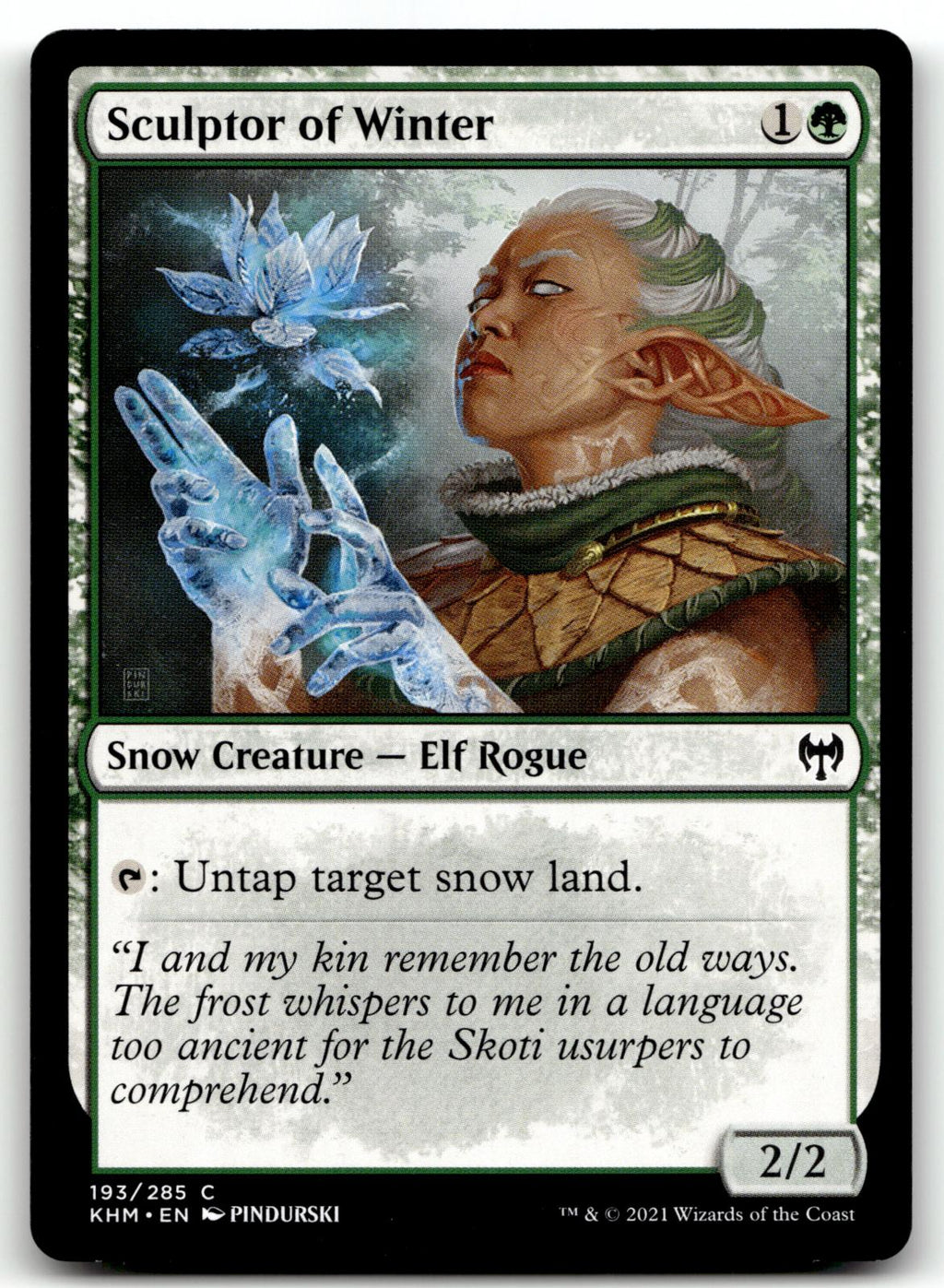 Sculptor of Winter 193 Common Kaldheim Magic: The Gathering Near Mint