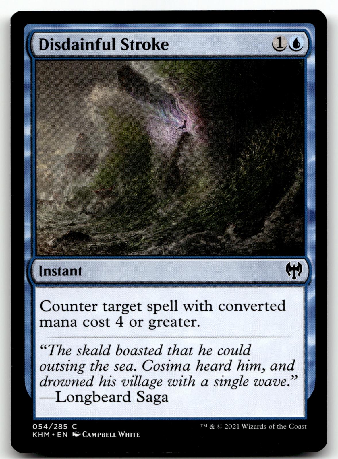 Disdainful Stroke 54 Common Kaldheim Magic: The Gathering Near Mint