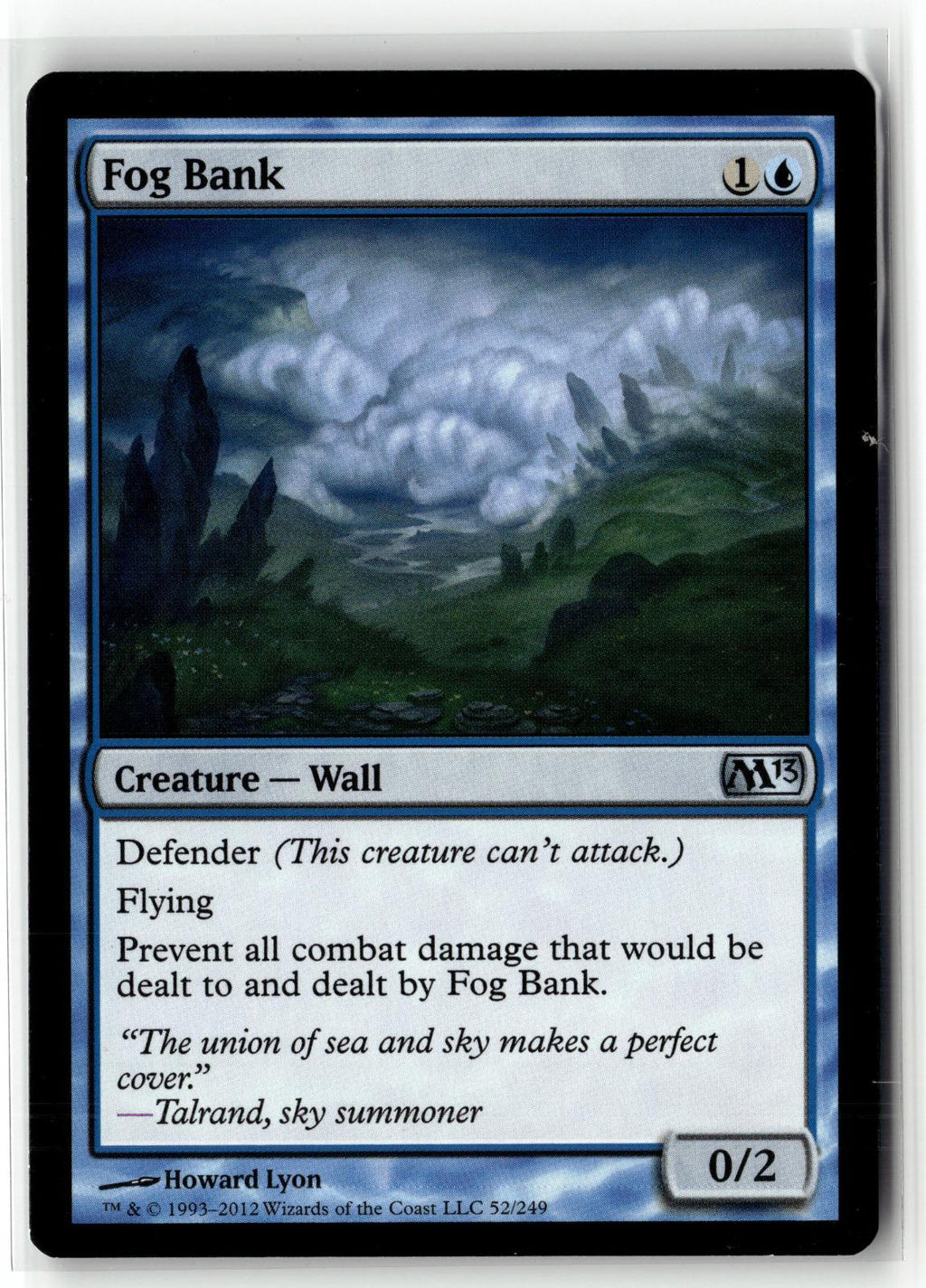 Fog Bank 52 Uncommon Magic 2013 (M13) Magic: The Gathering Near Mint