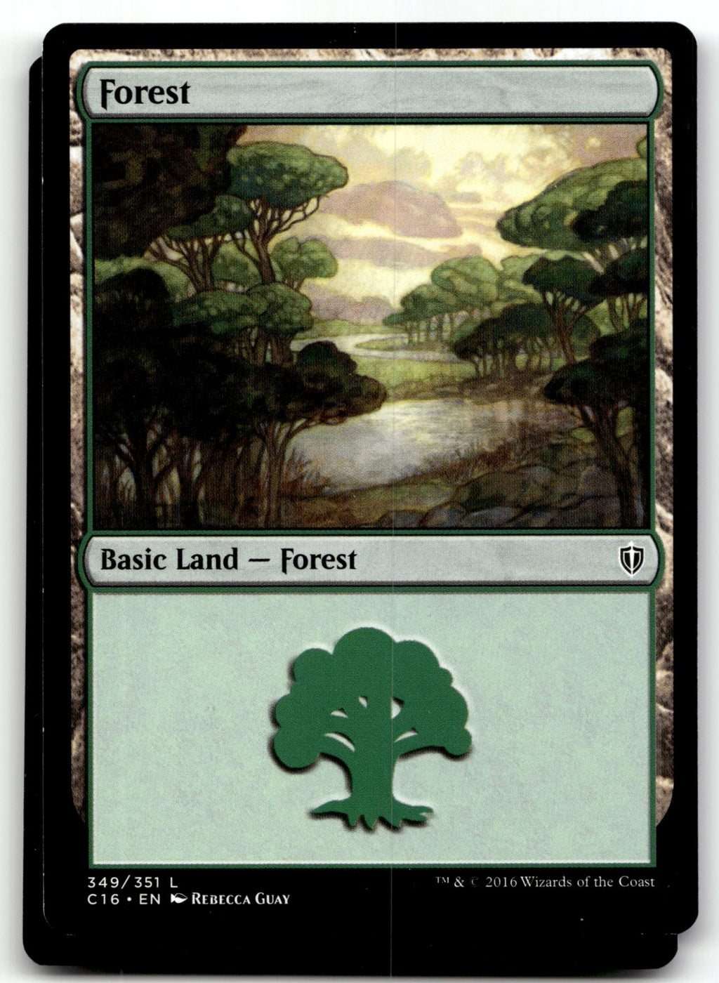 Forest (349) 349 Land Commander 2016 Magic: The Gathering Near Mint