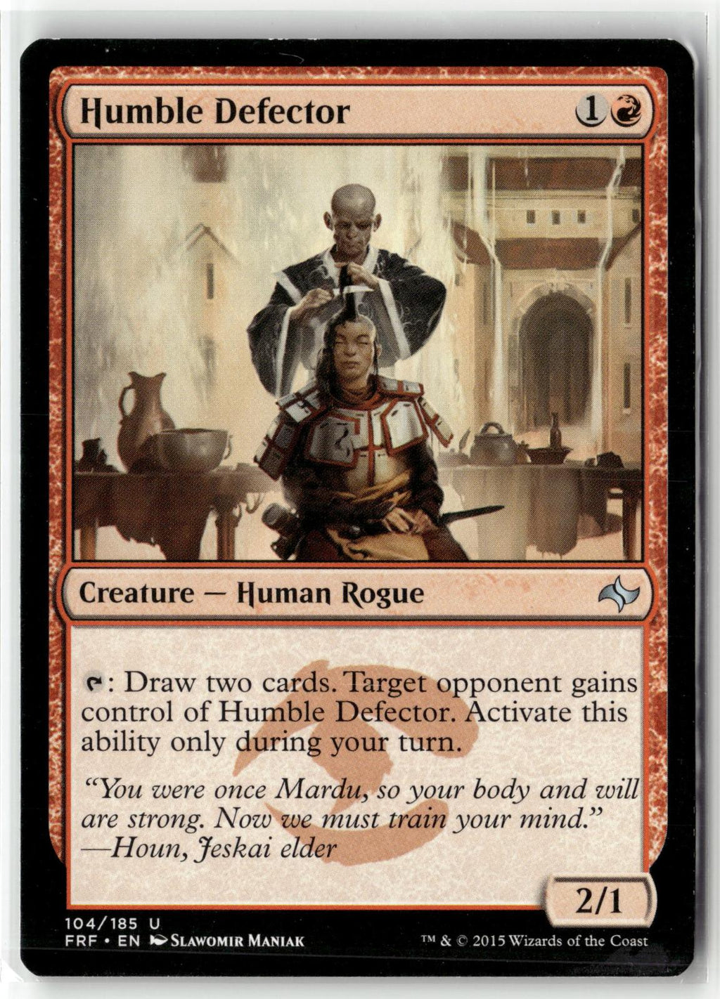 Humble Defector 104 Uncommon Fate Reforged Magic: The Gathering Near Mint