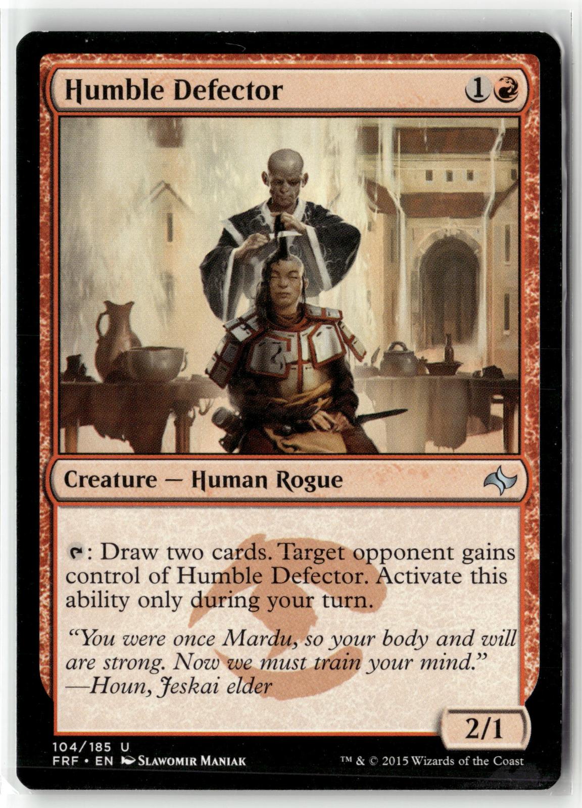 Humble Defector 104 Uncommon Fate Reforged Magic: The Gathering Near Mint