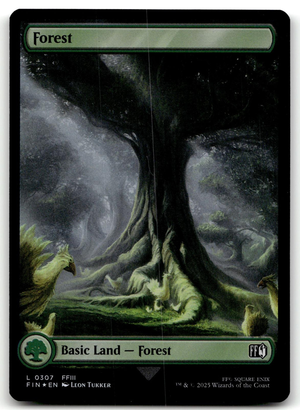 Forest (0307) 307 Land FINAL FANTASY Magic: The Gathering Foil Near Mint