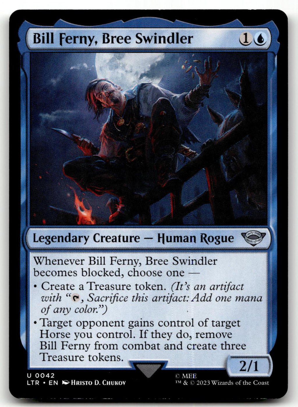 Bill Ferny, Bree Swindler 42 Universes Beyond: The Lord of the Rings: Tales of Middle-earth Magic: The Gathering NM