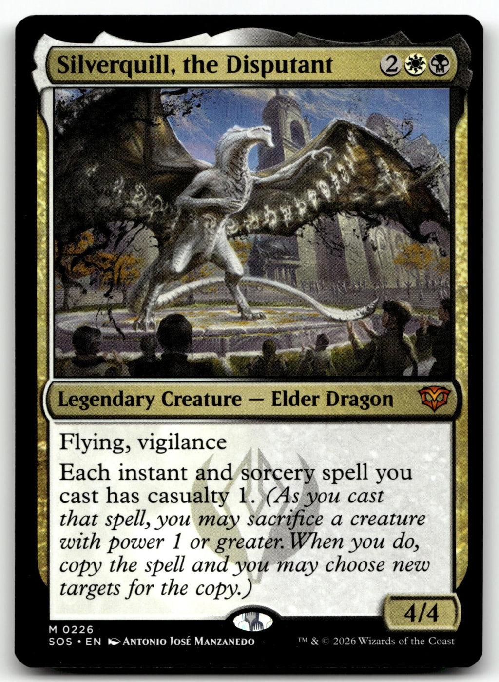 Silverquill, the Disputant 226 Secrets of Strixhaven Magic: The Gathering NM