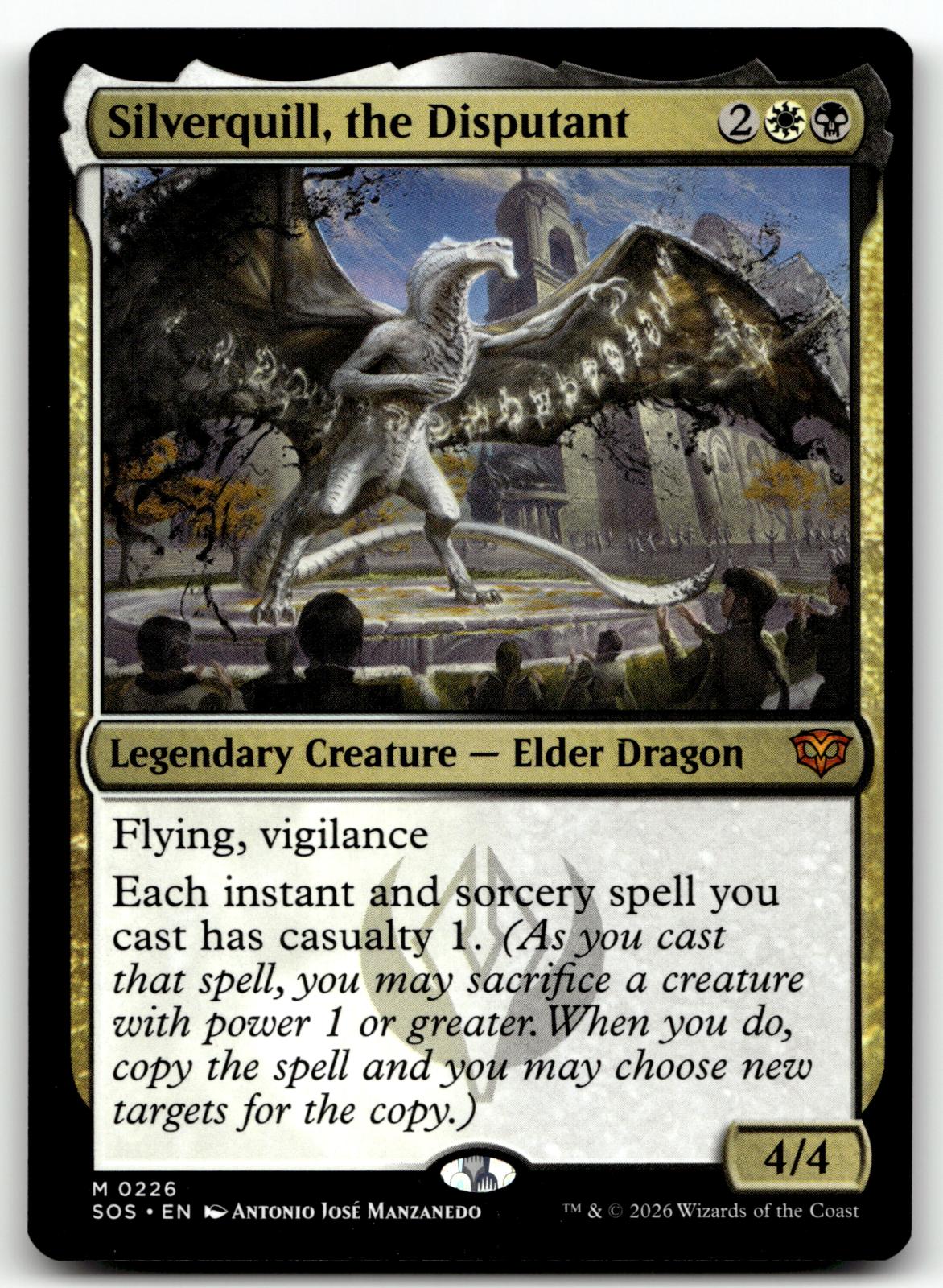Silverquill, the Disputant 226 Secrets of Strixhaven Magic: The Gathering NM