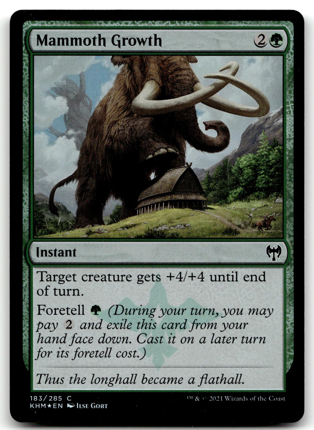 Mammoth Growth 183 Common Kaldheim Magic: The Gathering Foil Near Mint