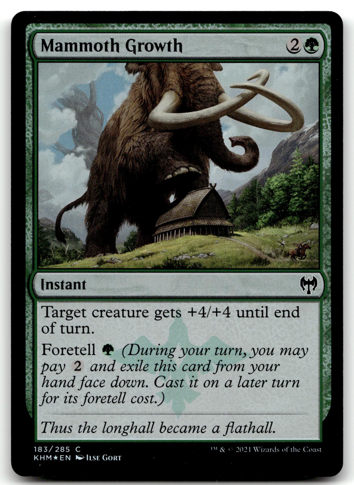 Mammoth Growth 183 Common Kaldheim Magic: The Gathering Foil Near Mint