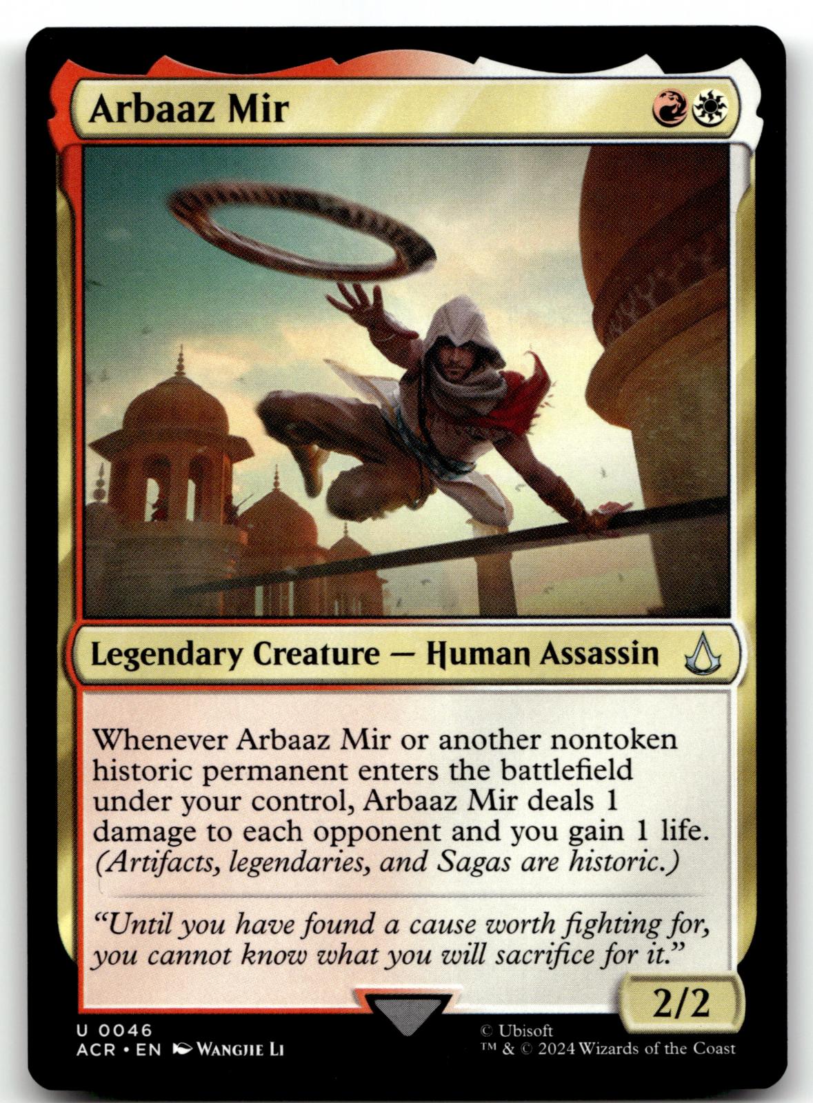 Arbaaz Mir 46 Universes Beyond: Assassin's Creed Magic: The Gathering NM