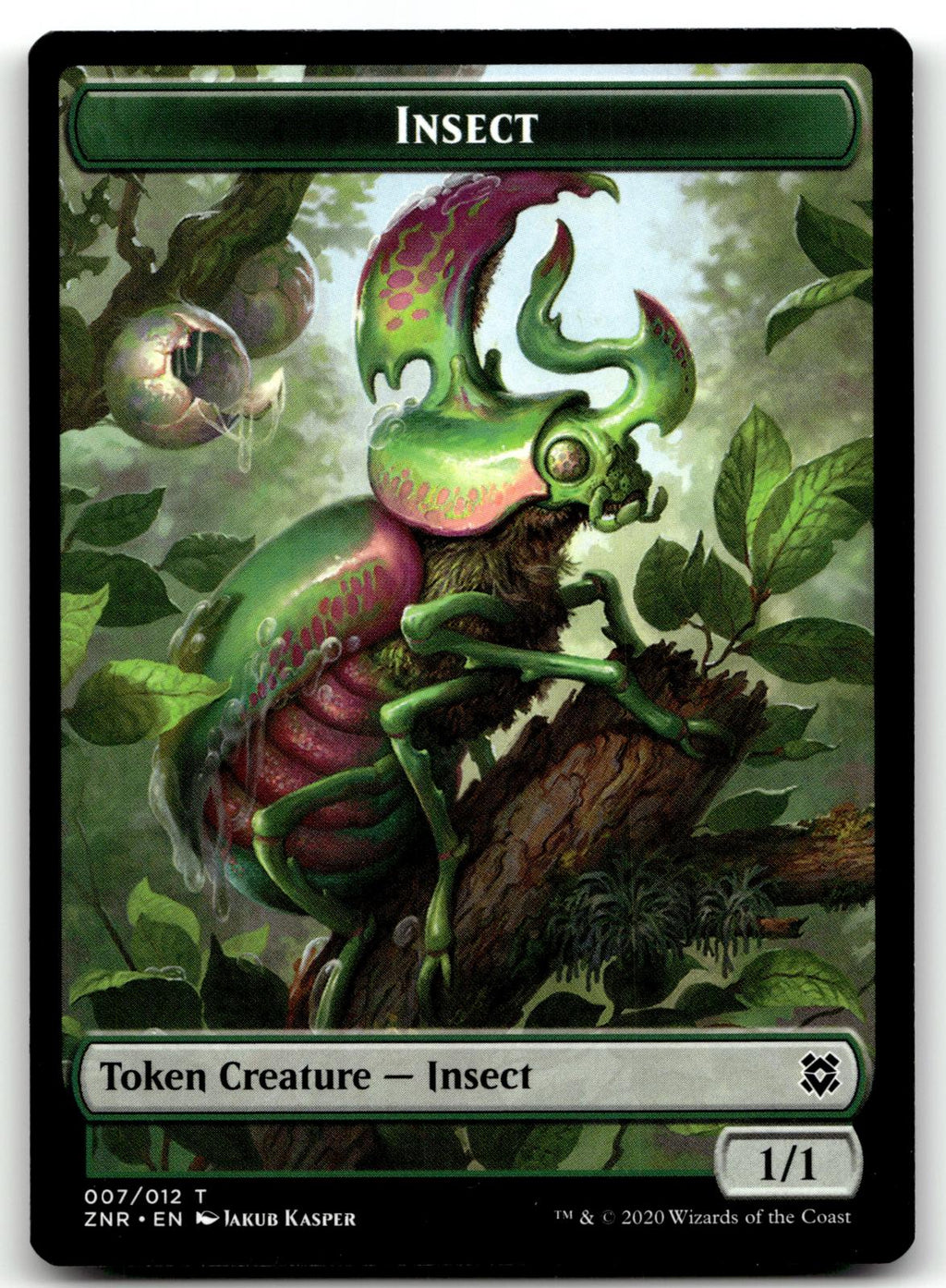 Insect Token 7 Token Zendikar Rising Magic: The Gathering Near Mint