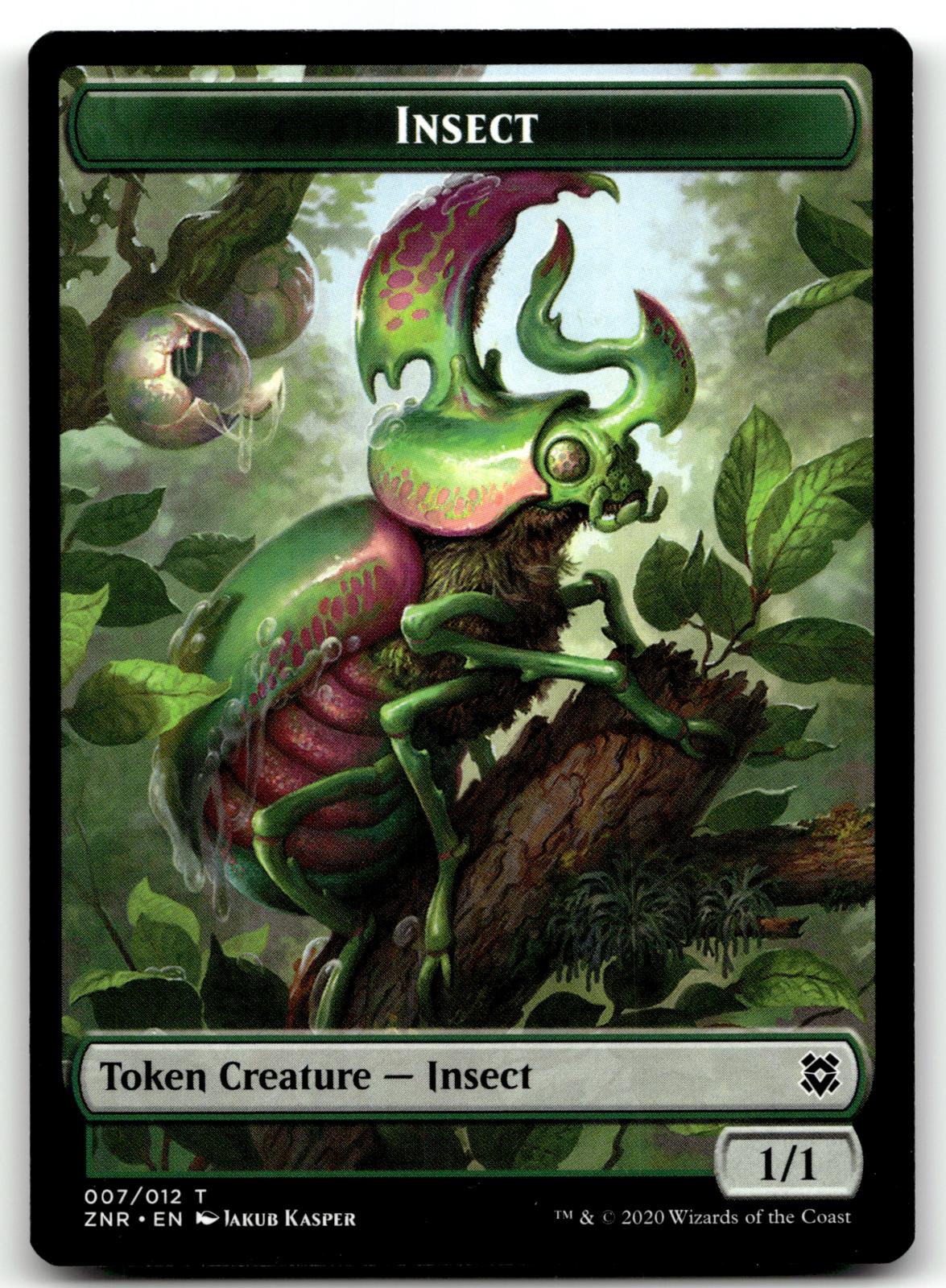 Insect Token 7 Token Zendikar Rising Magic: The Gathering Near Mint