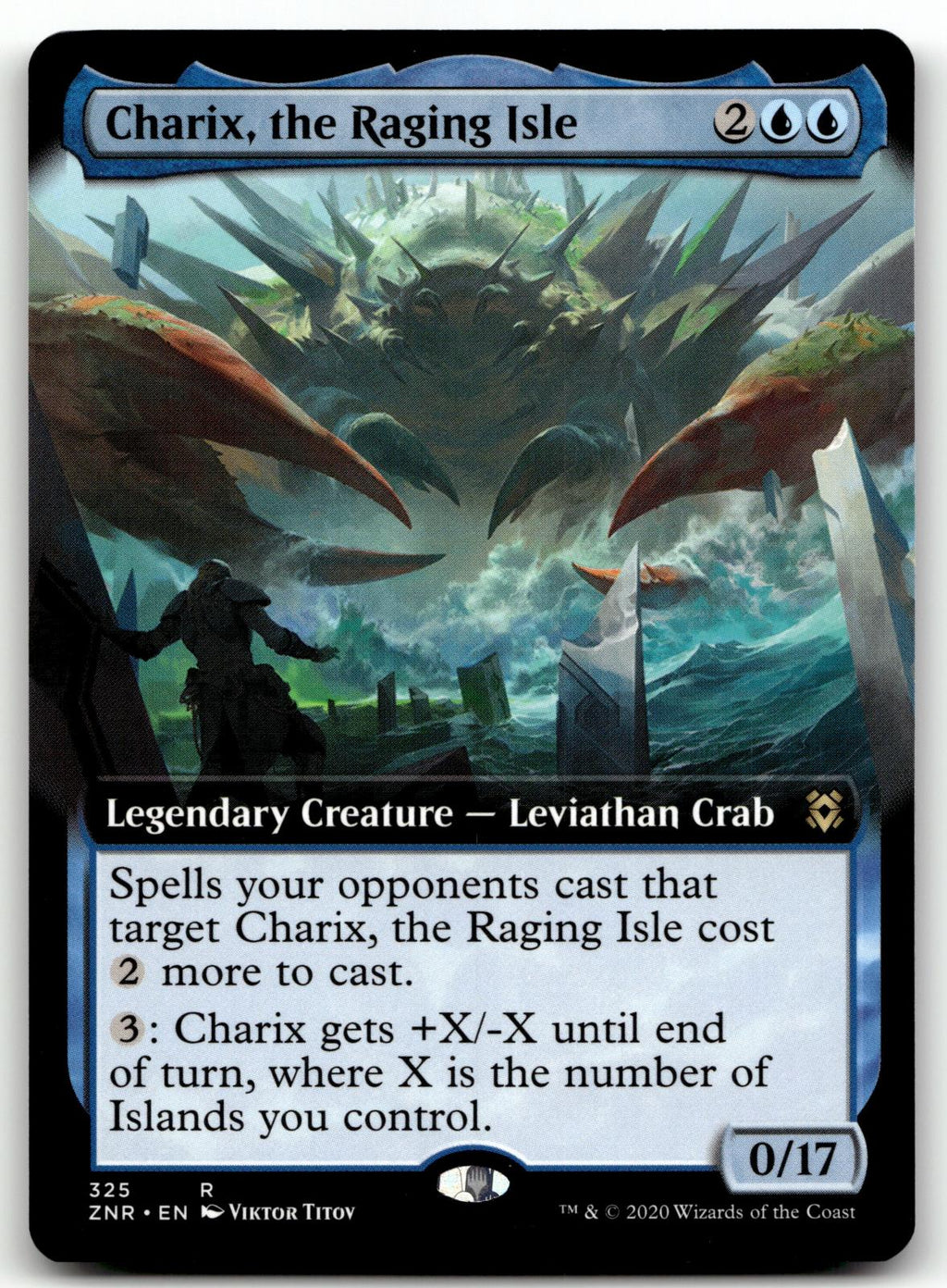 Charix, the Raging Isle (Extended Art) 325 Zendikar Rising Magic: The Gathering NM