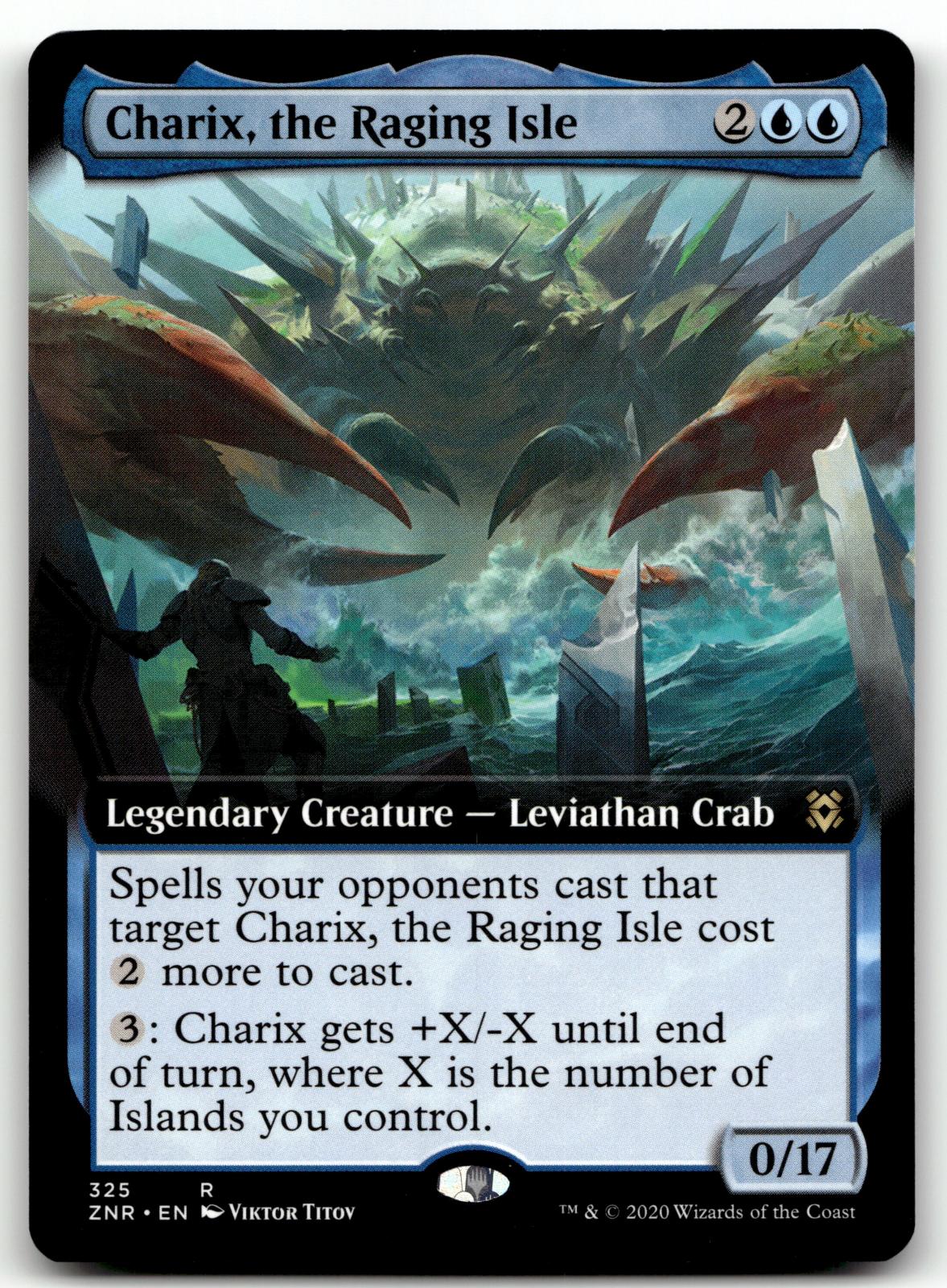 Charix, the Raging Isle (Extended Art) 325 Zendikar Rising Magic: The Gathering NM