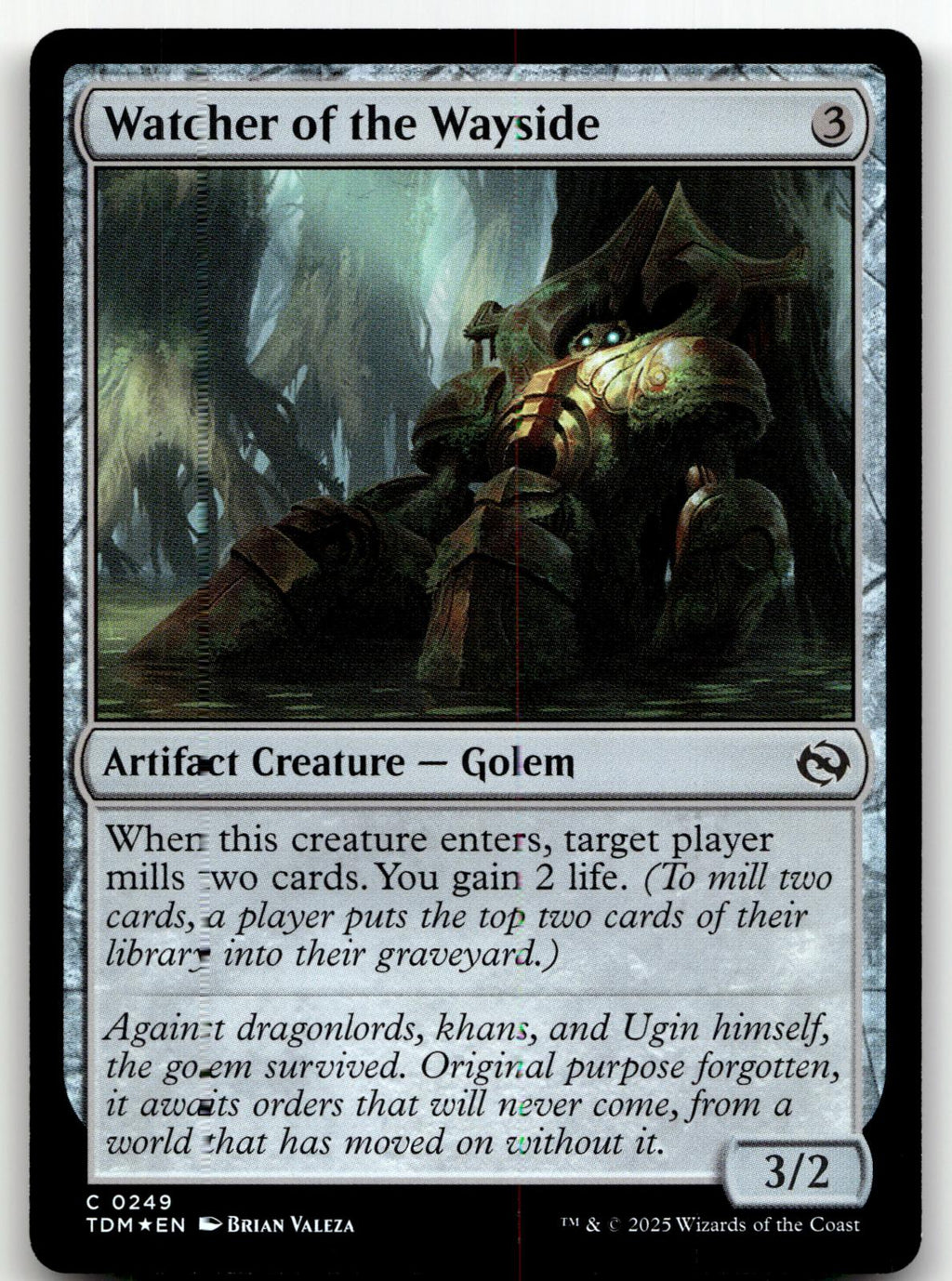 Watcher of the Wayside 249 Tarkir: Dragonstorm Magic: The Gathering Foil NM