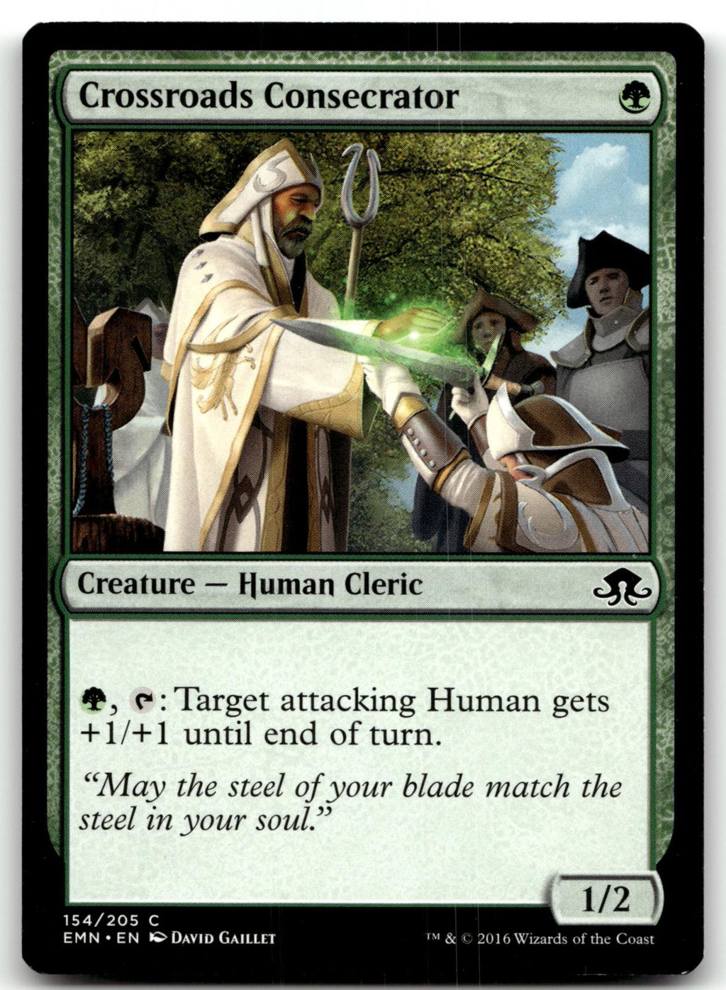 Crossroads Consecrator 154 Common Eldritch Moon Magic: The Gathering Near Mint
