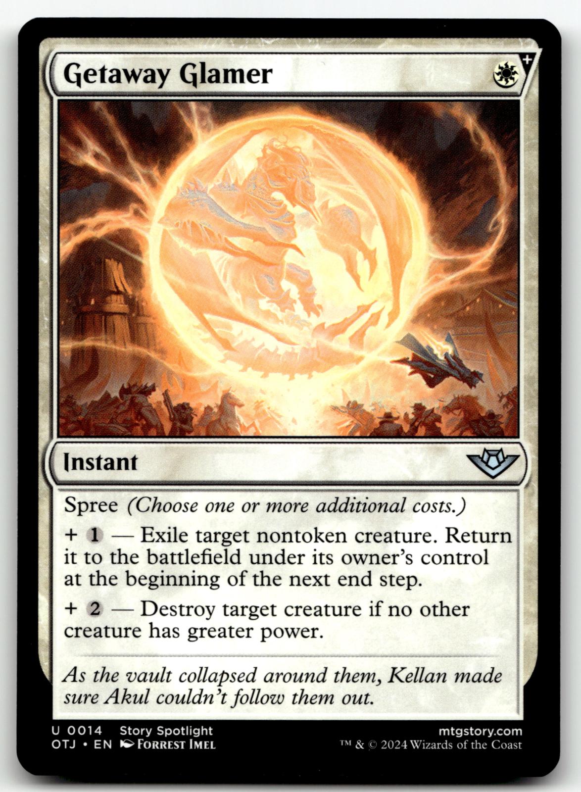 Getaway Glamer 14 Uncommon Outlaws of Thunder Junction Magic: The Gathering NM