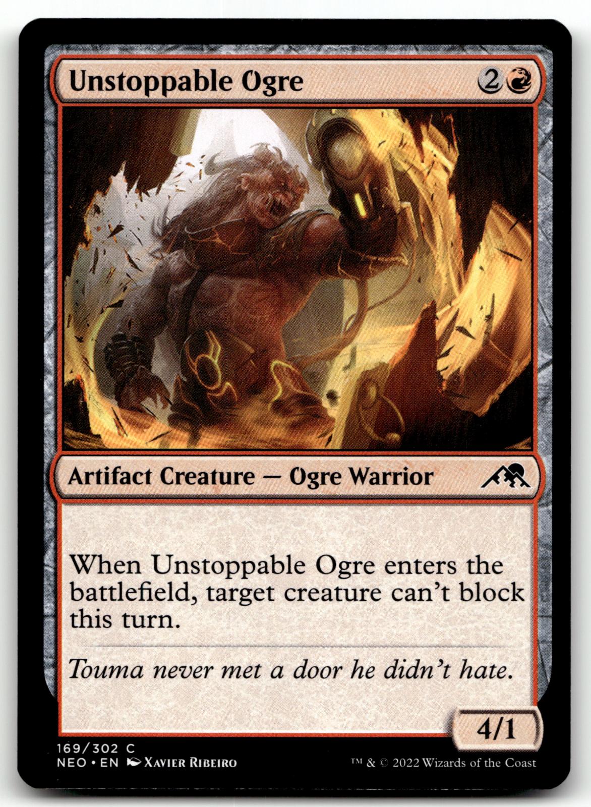 Unstoppable Ogre 169 Common Kamigawa: Neon Dynasty Magic: The Gathering NM