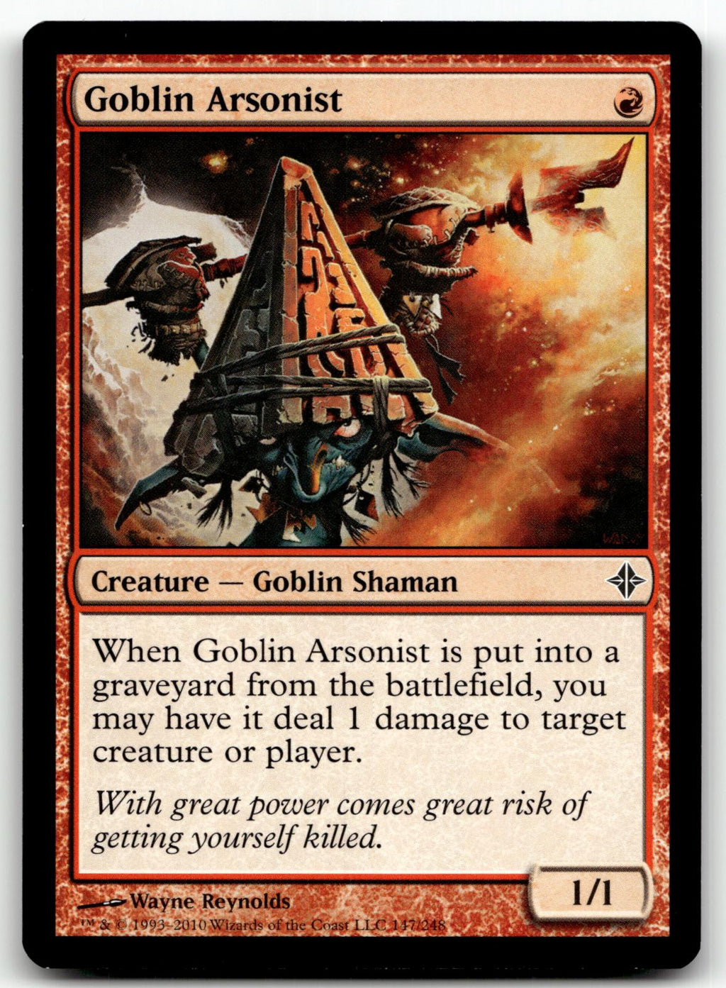 Goblin Arsonist 147 Common Rise of the Eldrazi Magic: The Gathering Near Mint
