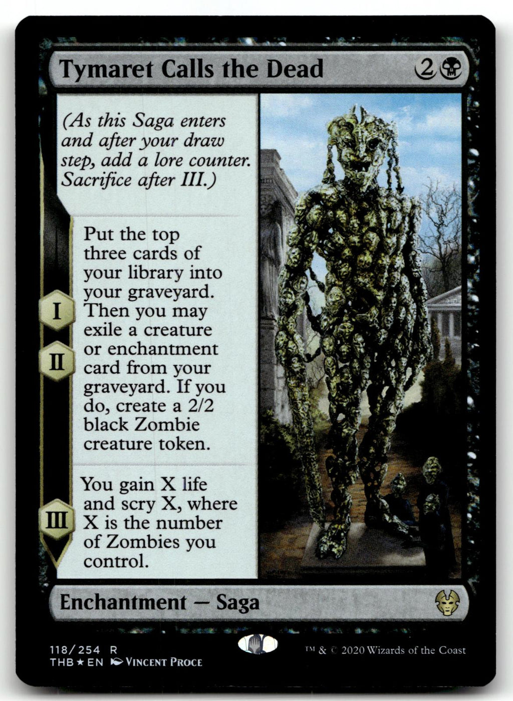 Tymaret Calls the Dead 118 Rare Theros Beyond Death Magic: The Gathering Foil NM