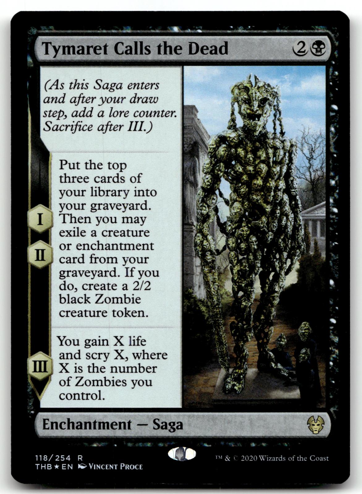 Tymaret Calls the Dead 118 Rare Theros Beyond Death Magic: The Gathering Foil NM