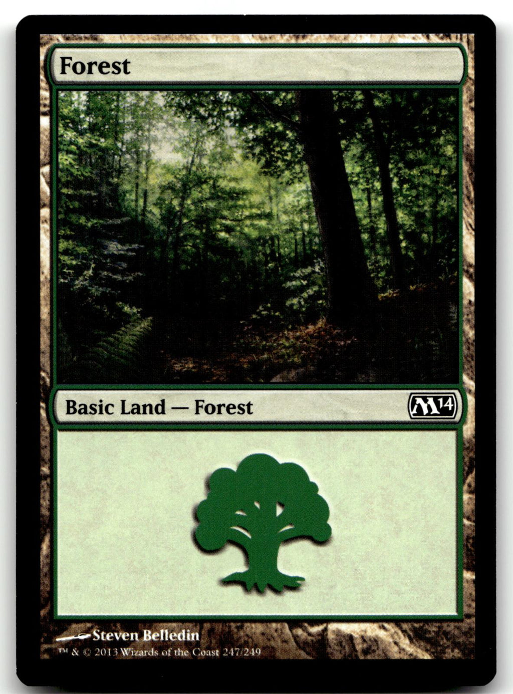 Forest (247) 247 Land Magic 2013 (M13) Magic: The Gathering Near Mint