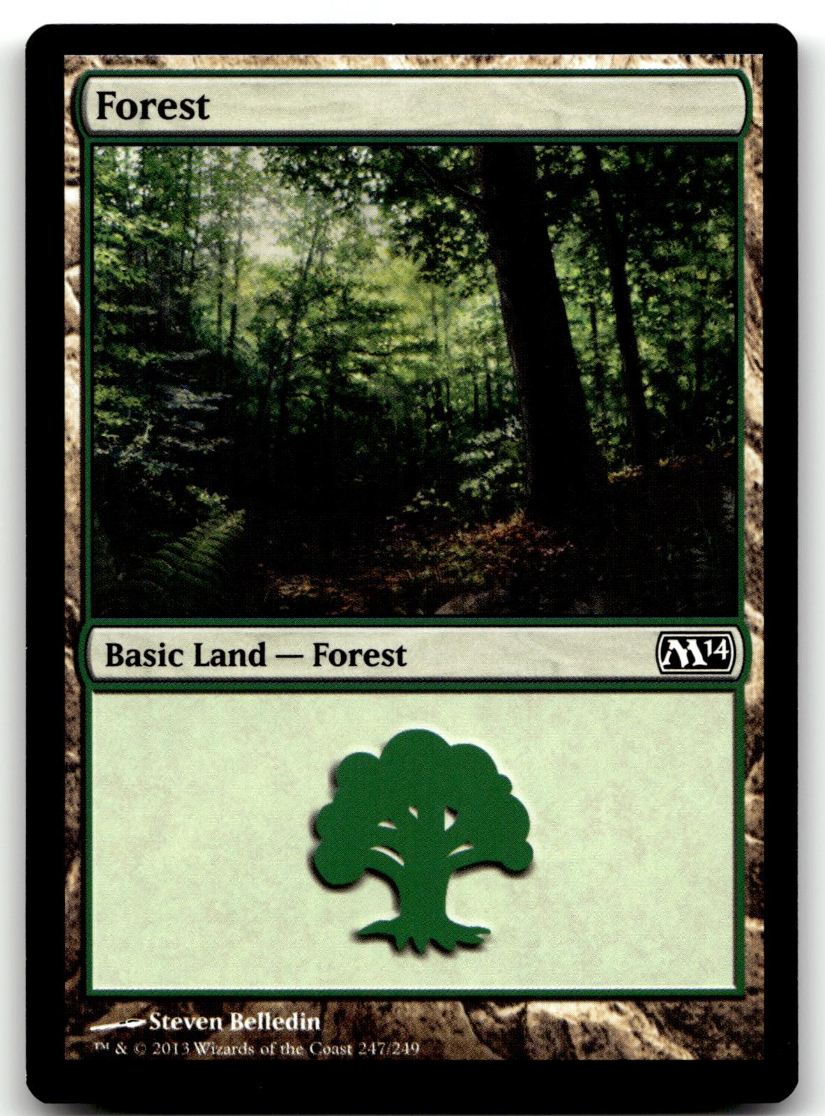 Forest (247) 247 Land Magic 2013 (M13) Magic: The Gathering Near Mint
