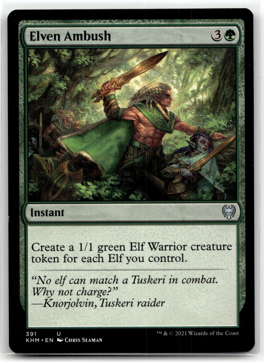 Elven Ambush 391 Uncommon Kaldheim Magic: The Gathering Near Mint
