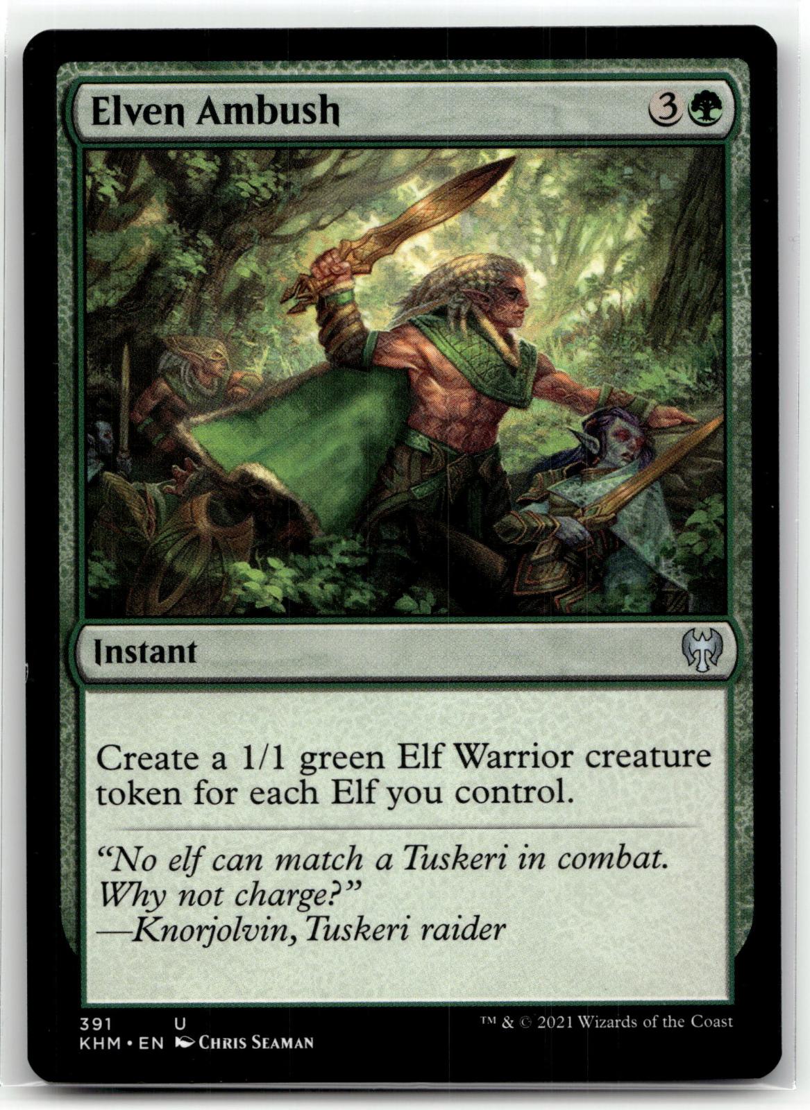 Elven Ambush 391 Uncommon Kaldheim Magic: The Gathering Near Mint