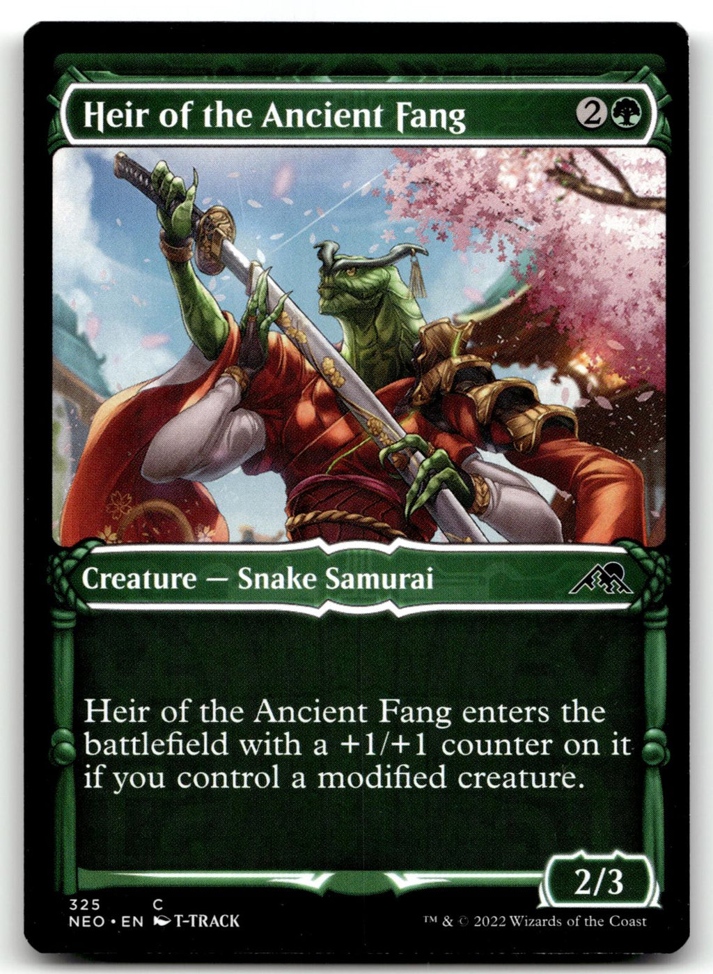 Heir of the Ancient Fang (Showcase) 325 Kamigawa: Neon Dynasty Magic: 