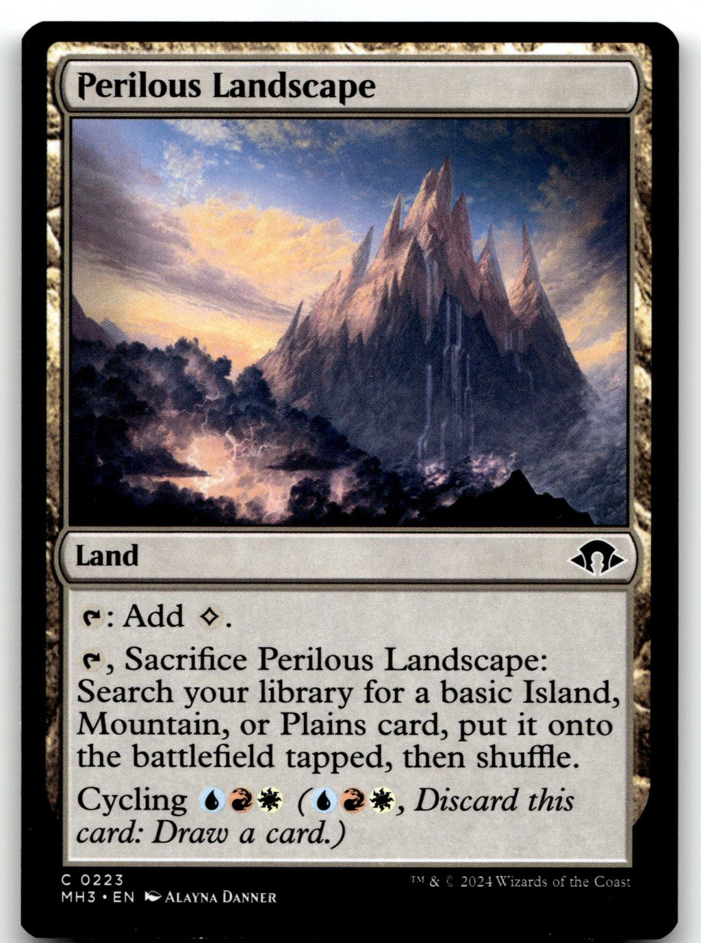 Perilous Landscape 223 Common Modern Horizons 3 Magic: The Gathering Near Mint