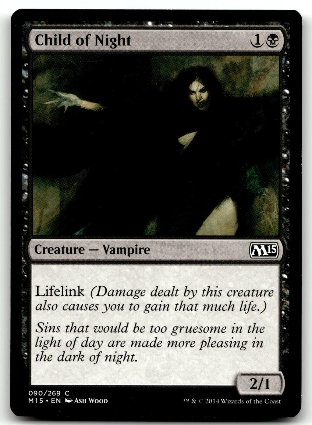 Child of Night 90 Common Magic 2015 (M15) Magic: The Gathering Near Mint