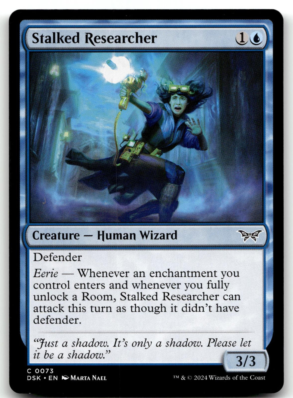 Stalked Researcher 73 Common Duskmourn: House of Horror Magic: The Gathering NM