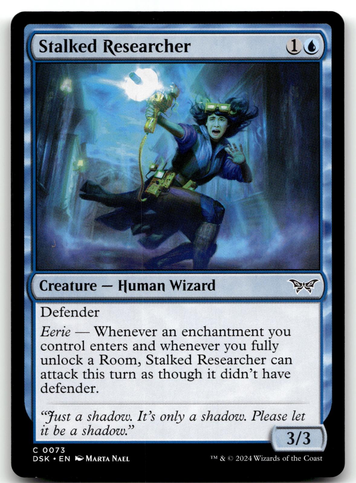 Stalked Researcher 73 Common Duskmourn: House of Horror Magic: The Gathering NM
