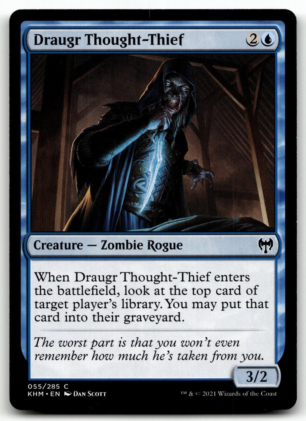 Draugr Thought-Thief 55 Common Kaldheim Magic: The Gathering Near Mint