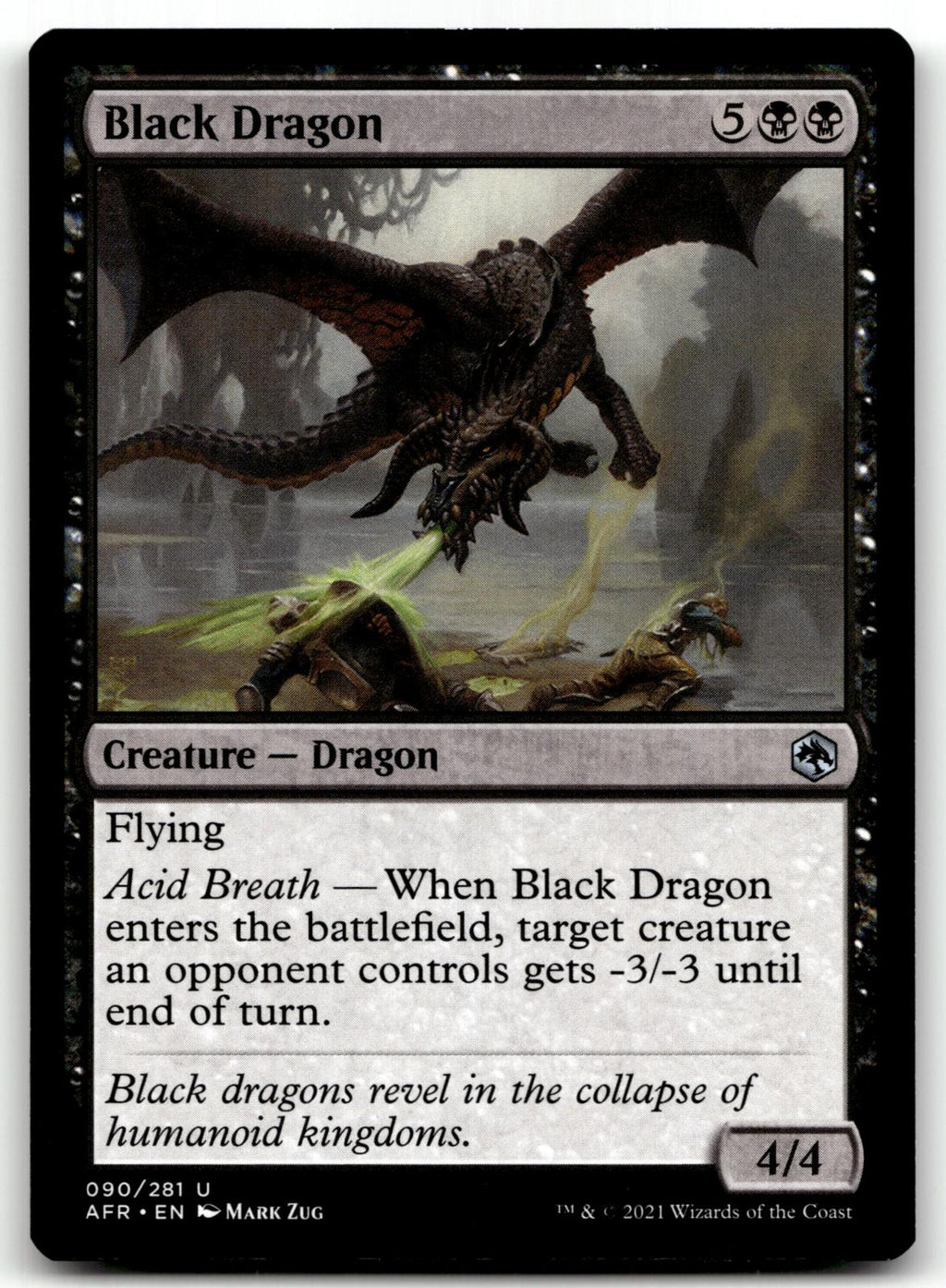 Black Dragon 90 Adventures in the Forgotten Realms Magic: The Gathering NM