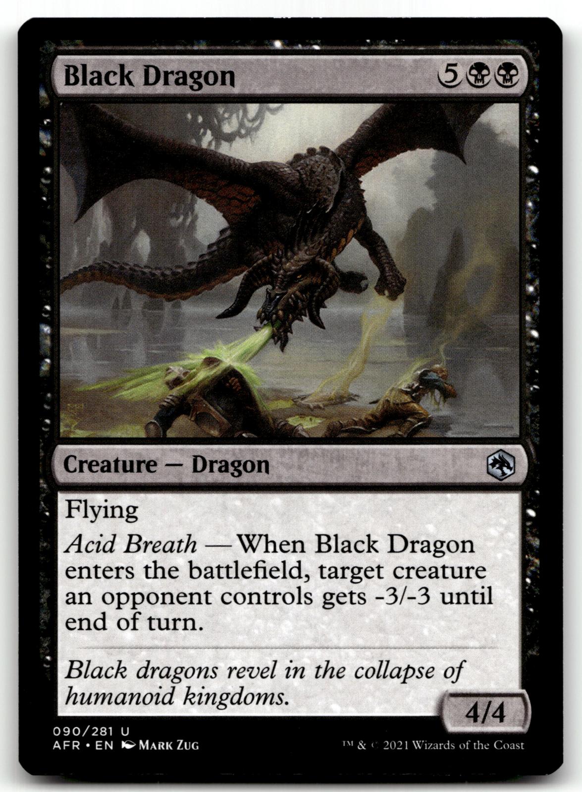 Black Dragon 90 Adventures in the Forgotten Realms Magic: The Gathering NM