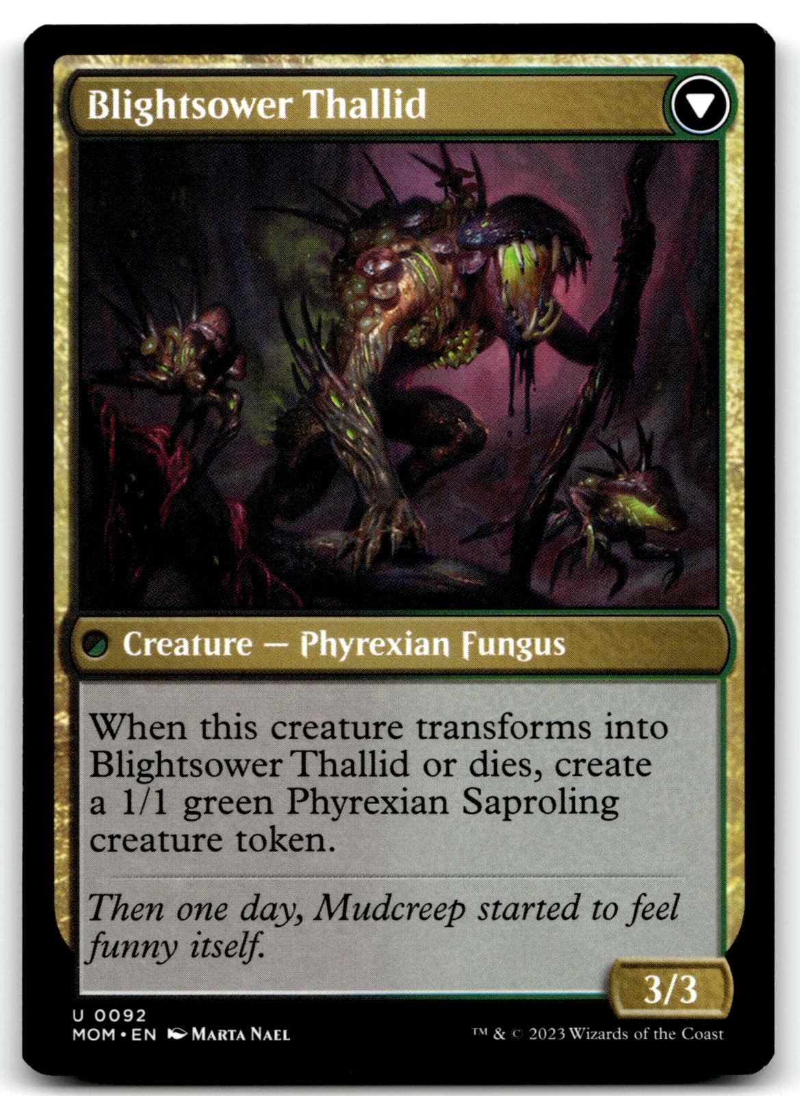 Blightreaper Thallid 92 Uncommon March of the Machine Magic: The Gathering NM
