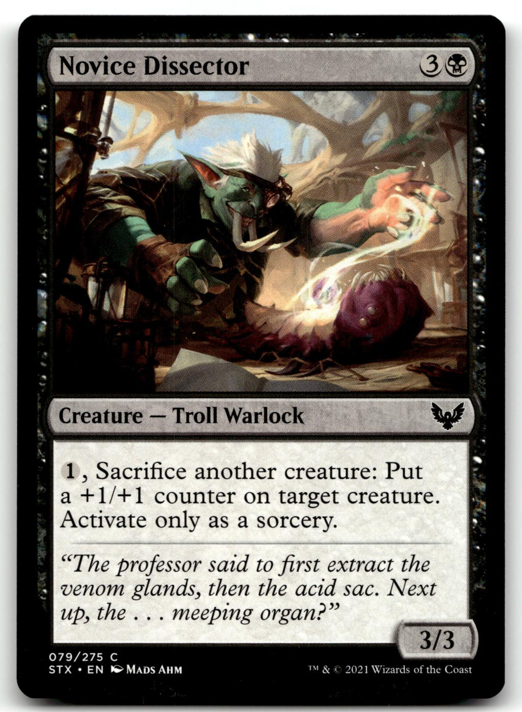 Novice Dissector 79 Common Strixhaven: School of Mages Magic: The Gathering NM