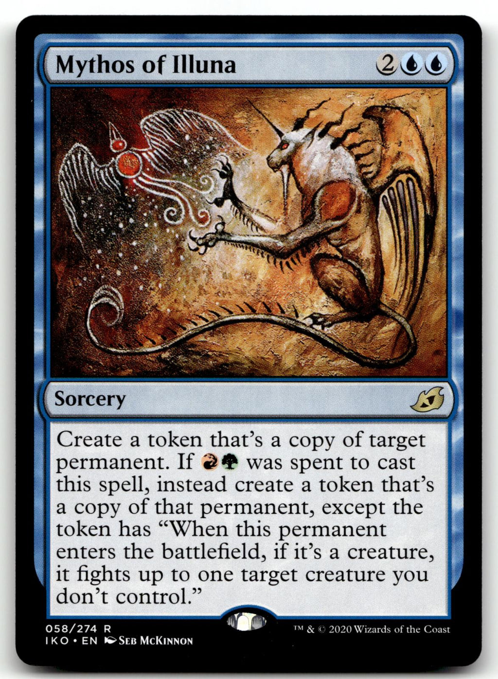 Mythos of Illuna 58 Rare Ikoria: Lair of Behemoths Magic: The Gathering NM